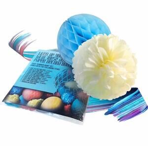 Set of Paper Party Decorations NEW 22pcs